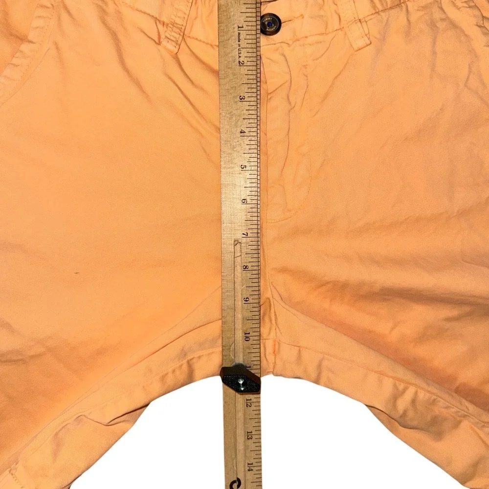 Tommy Bahama Boracay Shorts Mens 32 Orange Pima Cotton Modal Chino Peach